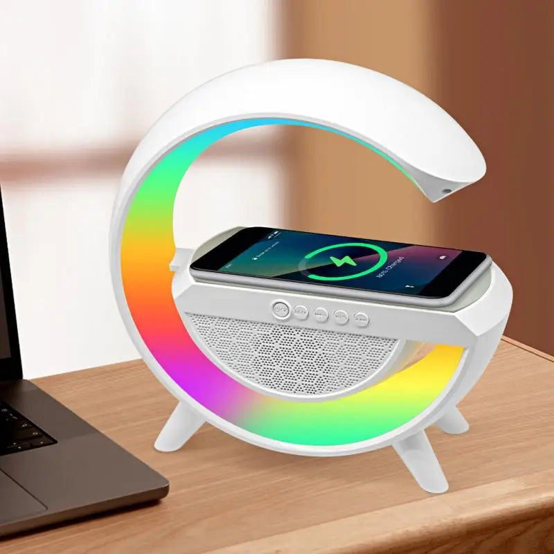 Sound Box G-Speaker Wireless Charger Bluetooth RGB Table Lamp LED Atmosphere