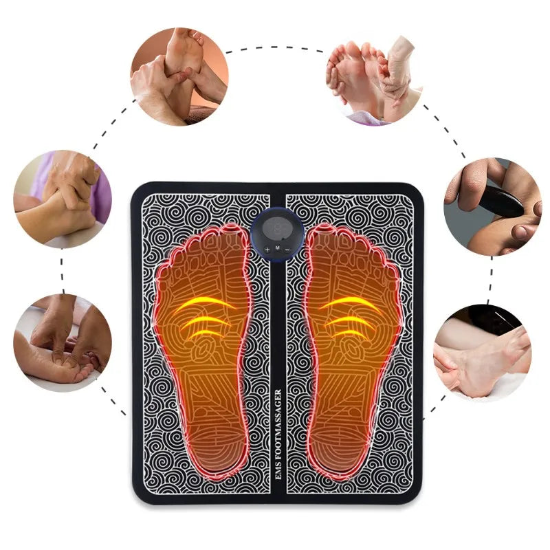 Massageador Elétrico para Pés Terapia Muscular