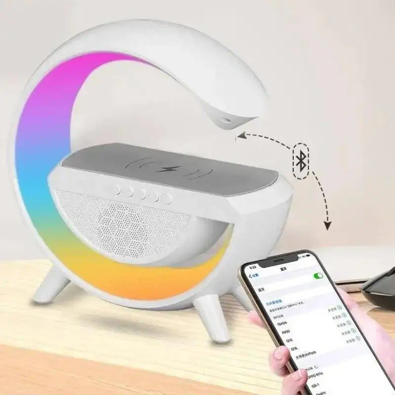 Sound Box G-Speaker Wireless Charger Bluetooth RGB Table Lamp LED Atmosphere