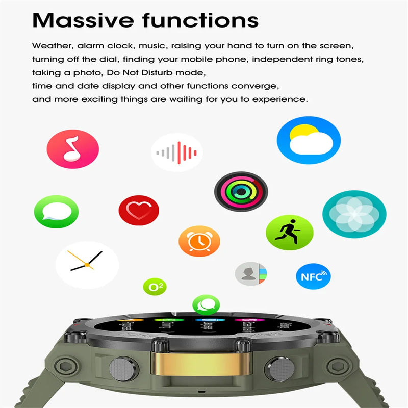 Smart watch 2023 new RUN2 men's watch outdoor travel watch long battery life gift watch GPS NPC